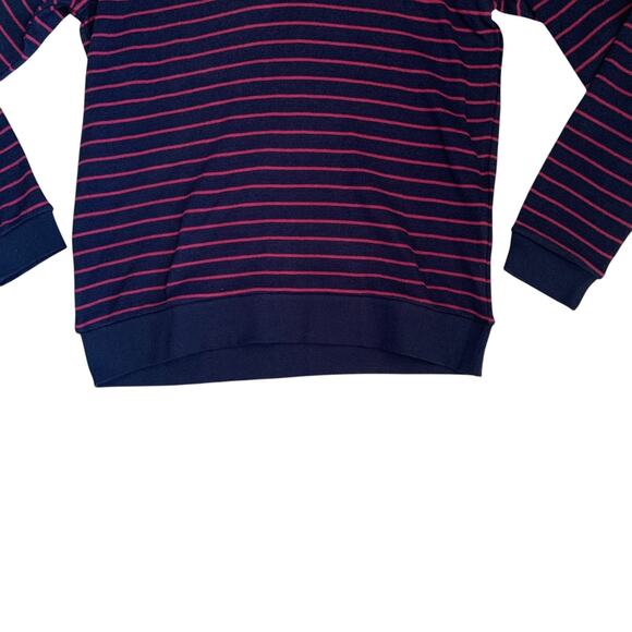 Jos. A. Bank 1905 Mens Sz L 1/4 Zip Comfort Stretch Tailored Fit Striped Sweater - Picture 8 of 14